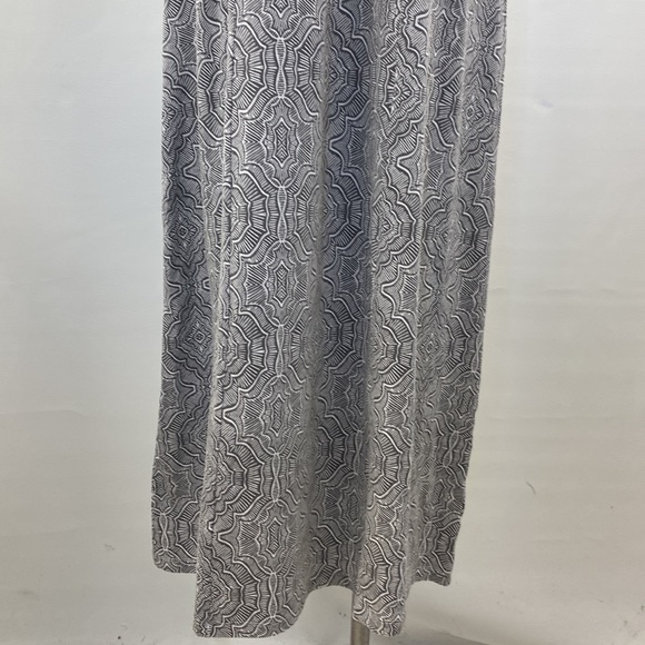 Prana Women's Skye Gray Purple Halter Maxi Dress Empire Waist Embroidered Size M - Picture 6 of 10